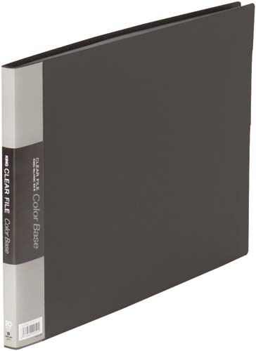 カラーベース固定式 B4横20ポケット 黒 10冊