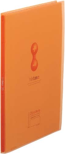 クリアーFヒクタス(透明)A4縦20P 橙10冊