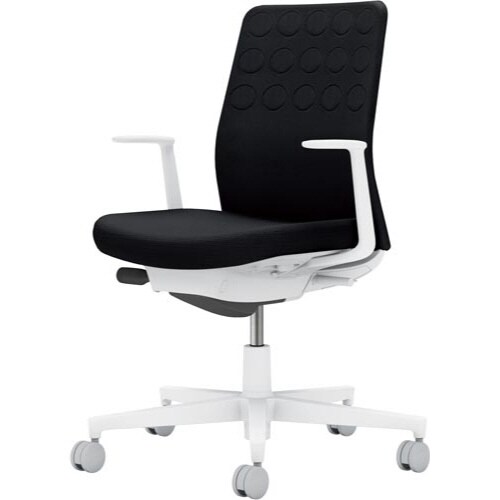 モネット 背C 本体WH L型肘 背座BK