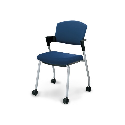 プロッティ キャスター型 総張り 背座同色ブルー