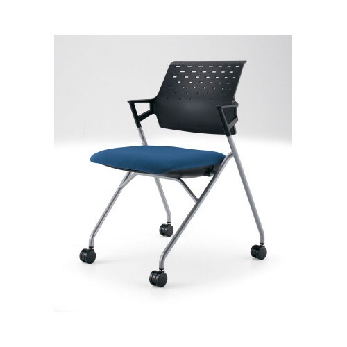 ピエガ 背ヌード 黒シェル塗装脚ターコイズ