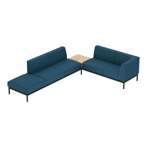 ソファ コレッソ コーナーB 座青天板薄茶 脚黒