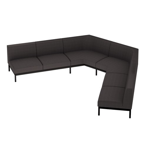 ソファ コレッソ 車座A 座濃灰 脚黒