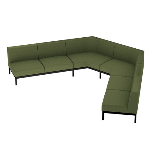 ソファ コレッソ 車座A 座緑 脚黒