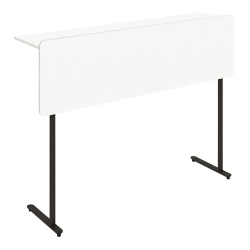 コレッソ カウンター 天板白 脚黒