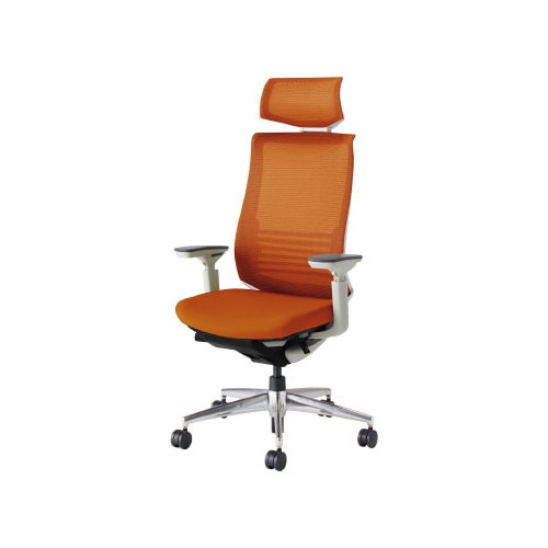 ベゼル ヘッド付可動肘A脚本体白 橙 軟床用