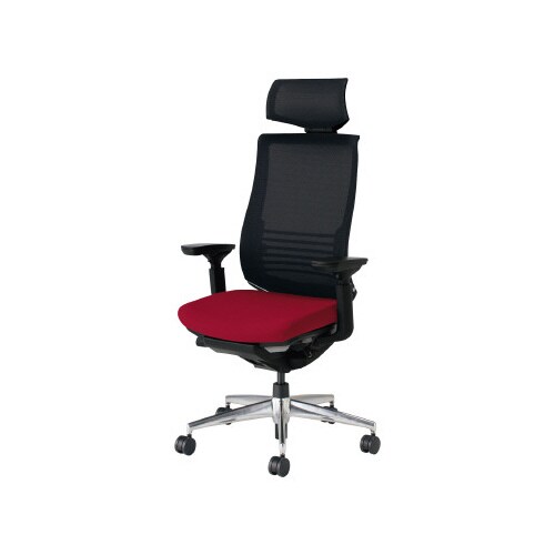 ベゼル ヘッド付可動肘A脚本体黒背座別色赤 硬床用