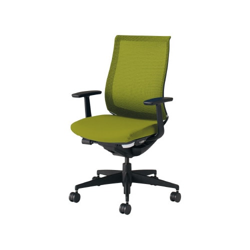 ベゼル T型肘 本体黒 黄緑 硬床用