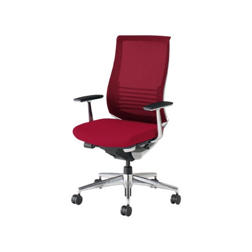 ベゼル ランバS有A肘本体白 赤 硬床用