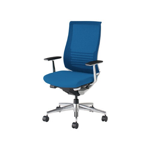 ベゼル ランバS有A肘本体白 青 硬床用