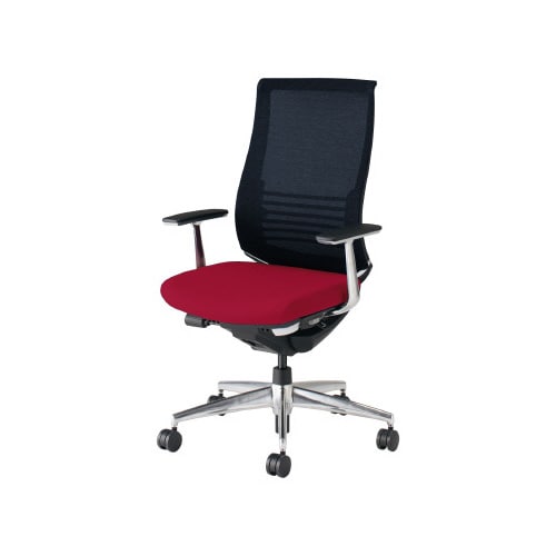 ベゼル ランバS有A肘本体黒 背座別色赤 軟床用