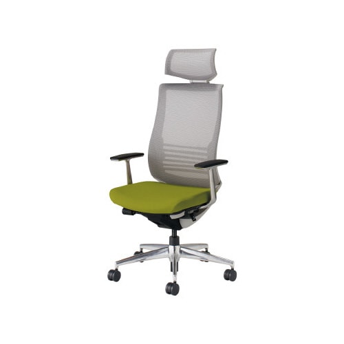 ベゼル ヘッド付A肘A脚本体白背座別色黄緑 軟床用