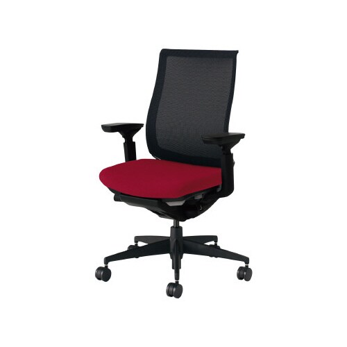 ベゼル 可動肘 本体黒 背座別色赤 軟床用