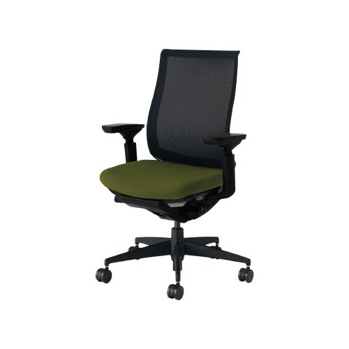 ベゼル 可動肘 本体黒 背座別色緑 硬床用