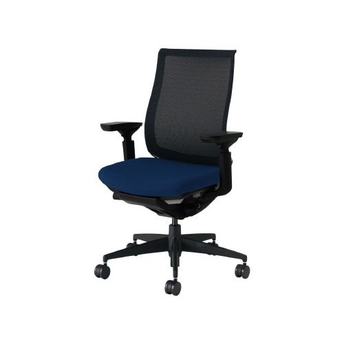 ベゼル 可動肘 本体黒 背座別色紺 硬床用