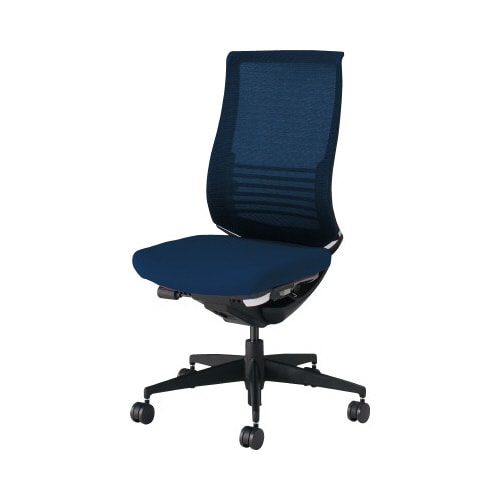 ベゼル ランバー付 樹脂脚 黒 プルシアンブルー