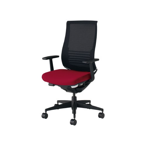 ベゼル ランバS有T型肘 本体黒背座別色赤 軟床用