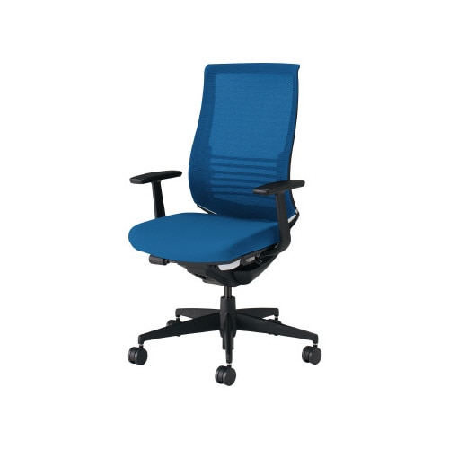 ベゼル ランバS有T型肘 本体黒 青 硬床用