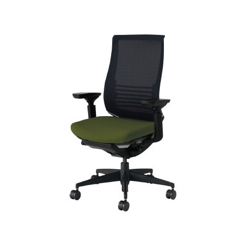 ベゼル ランバS有可動肘 本体黒背座別色緑 硬床用