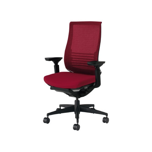 ベゼル ランバS有可動肘 本体黒 赤 軟床用