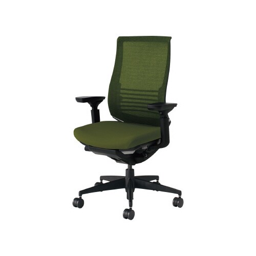 ベゼル ランバS有可動肘 本体黒 緑 硬床用