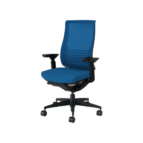 ベゼル ランバS有可動肘 本体黒 青 硬床用