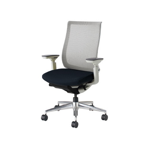 ベゼル 可動肘A脚本体白 背座別色黒 軟床用