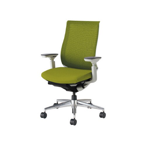 ベゼル 可動肘A脚本体白 黄緑 硬床用