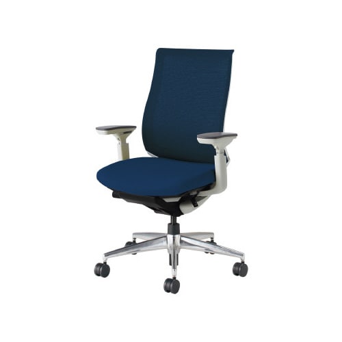 ベゼル 可動肘A脚本体白 紺 軟床用