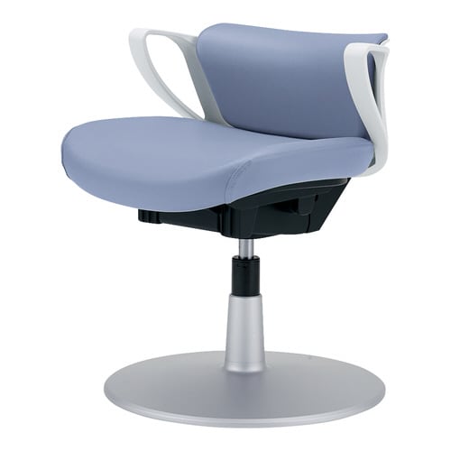 ピコラ円盤脚患者用WG白シェル肘あり合皮M