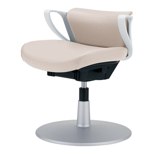 ピコラ円盤脚患者用WG白シェル肘あり合皮B