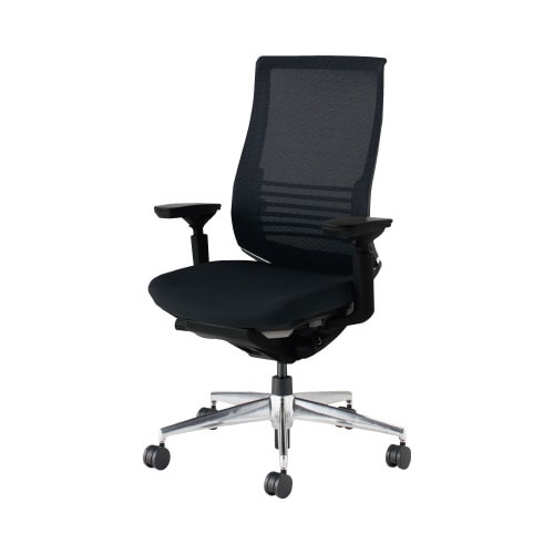 ベゼル 可動肘アルミ脚黒フレーム ブラック NC