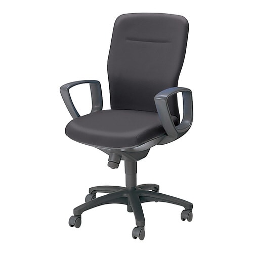 レグノ2 管理職用 肘付 合皮濃灰 軟床用