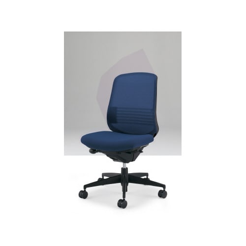 シロッコ ハイ肘なし 黒Fプルシアンブルー Wラ