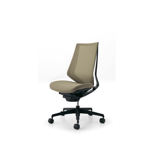 デュオラメッシュ黒樹脂脚 ソフトベージュ W