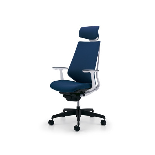 デュオラクッション白樹脂脚 HT肘Pブルー W