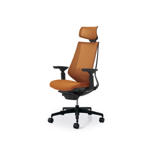 デュオラメッシュ黒樹脂脚 Hランバー可動肘Y4 W