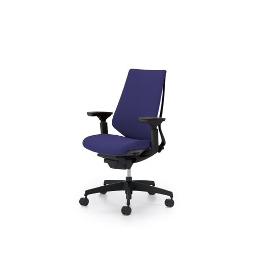 デュオラクッション黒樹脂脚 可動肘DパープルW