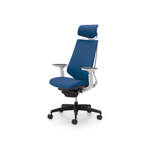 デュオラクッション白樹脂脚 H可動肘ターコイズW