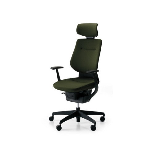 イング クッションヘッド付 本体黒 深緑 軟床用