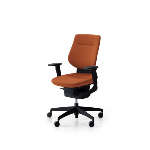 イング クッションバーチカル可動肘本体黒橙 軟床用