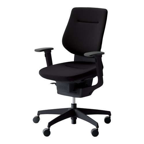 イングクッションバーチカル可動肘本体黒 黒 硬床用