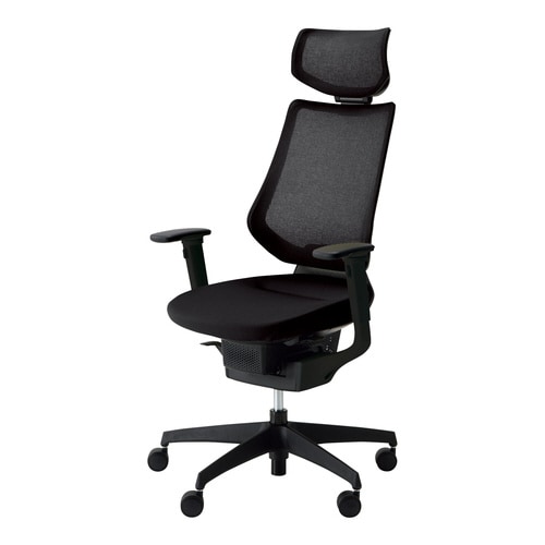 イング メッシュヘッド付可動肘 本体黒 黒 軟床用