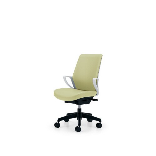 ピコラホワイトシェルハイバック合皮ライムナイロンC