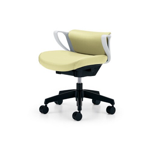 ピコラホワイトシェルミニバック合皮ライムナイロンC