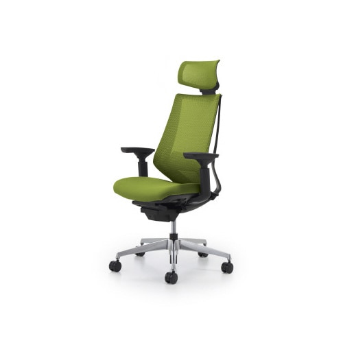 デュオラメッシュ黒アルミ脚 Hランバー可動肘Q4W