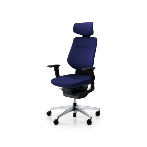 イング クッションヘッド付可動肘本体黒銀脚深紫軟床