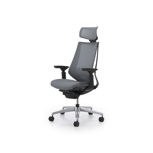 デュオラメッシュ黒アルミ脚 Hランバー可動肘E3W