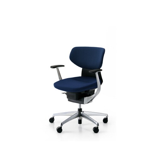 イング クッションラテラル本体黒銀脚 紺 軟床用