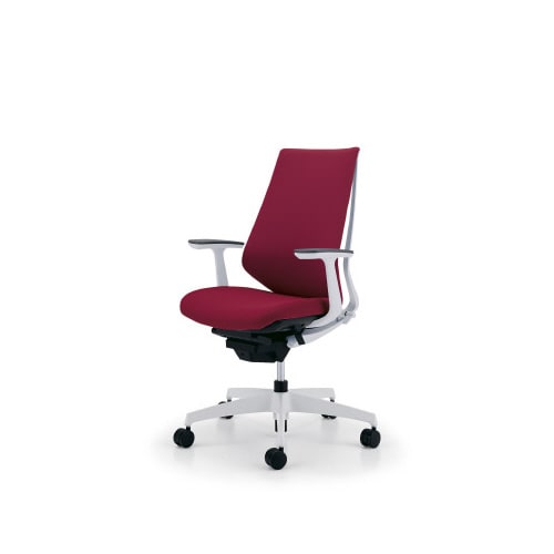 デュオラクッション白樹脂C脚 T肘カーマインW